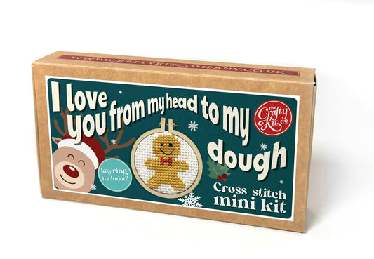 Gingerbread Man Mini Matchbox Christmas Cross Stitch Kit