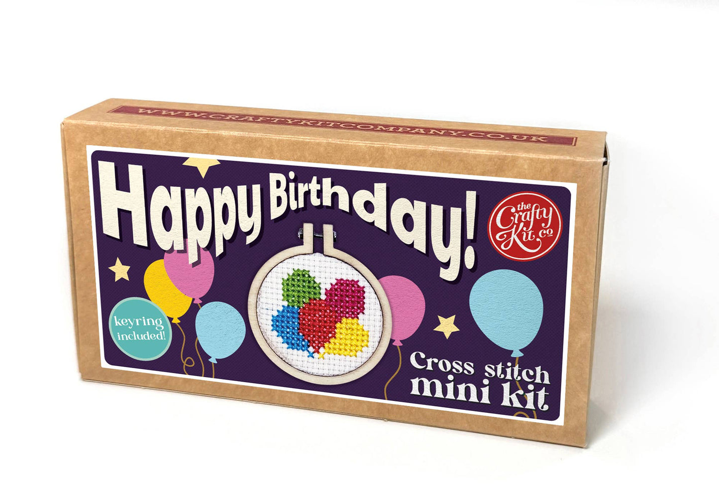 'Happy Birthday!' Mini Matchbox Cross Stitch Kit