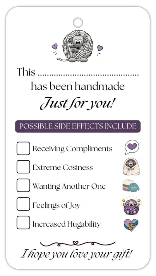 Care Tags for handmade items