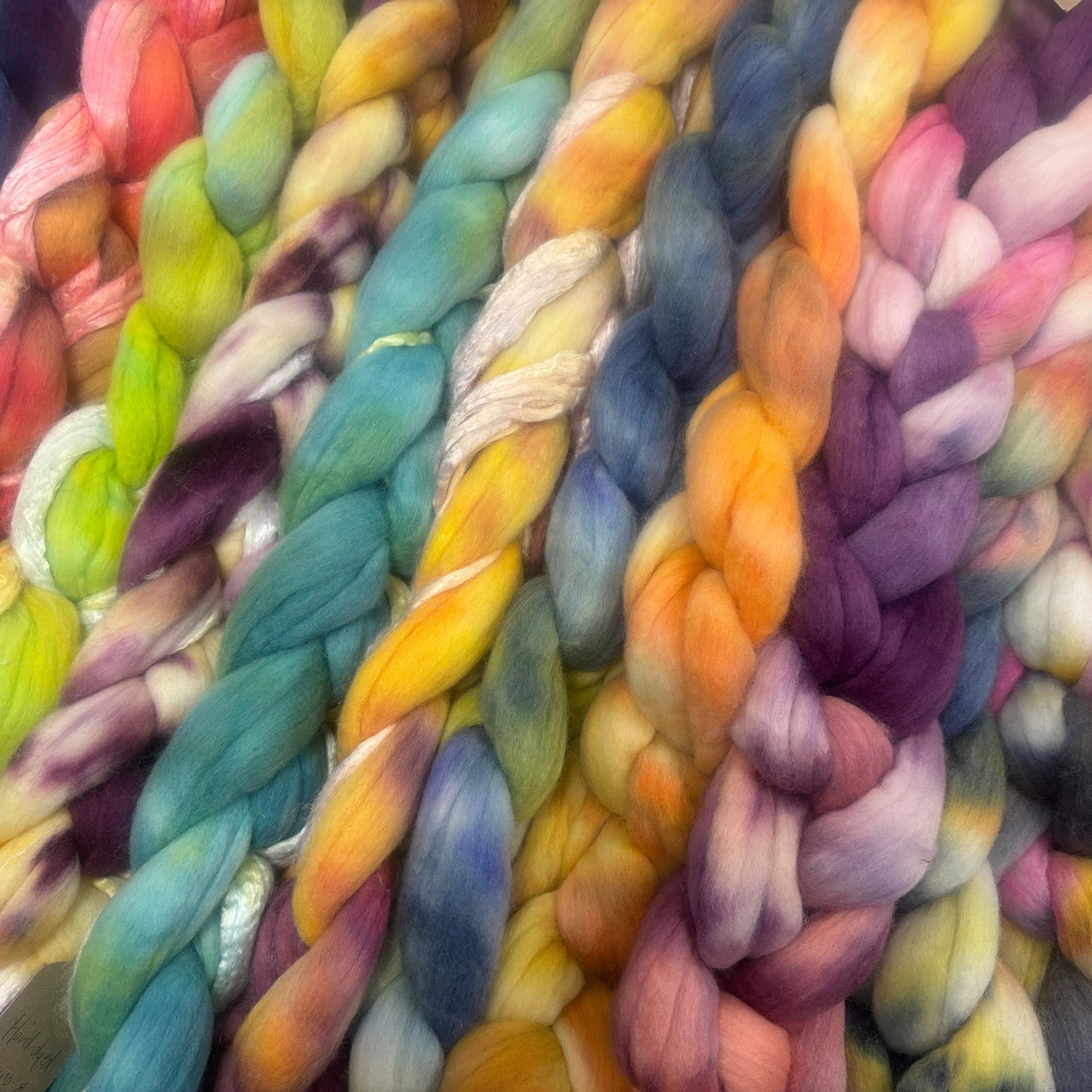 Weki Wool Hand Dyed Merino and Merino-Fibre Roving