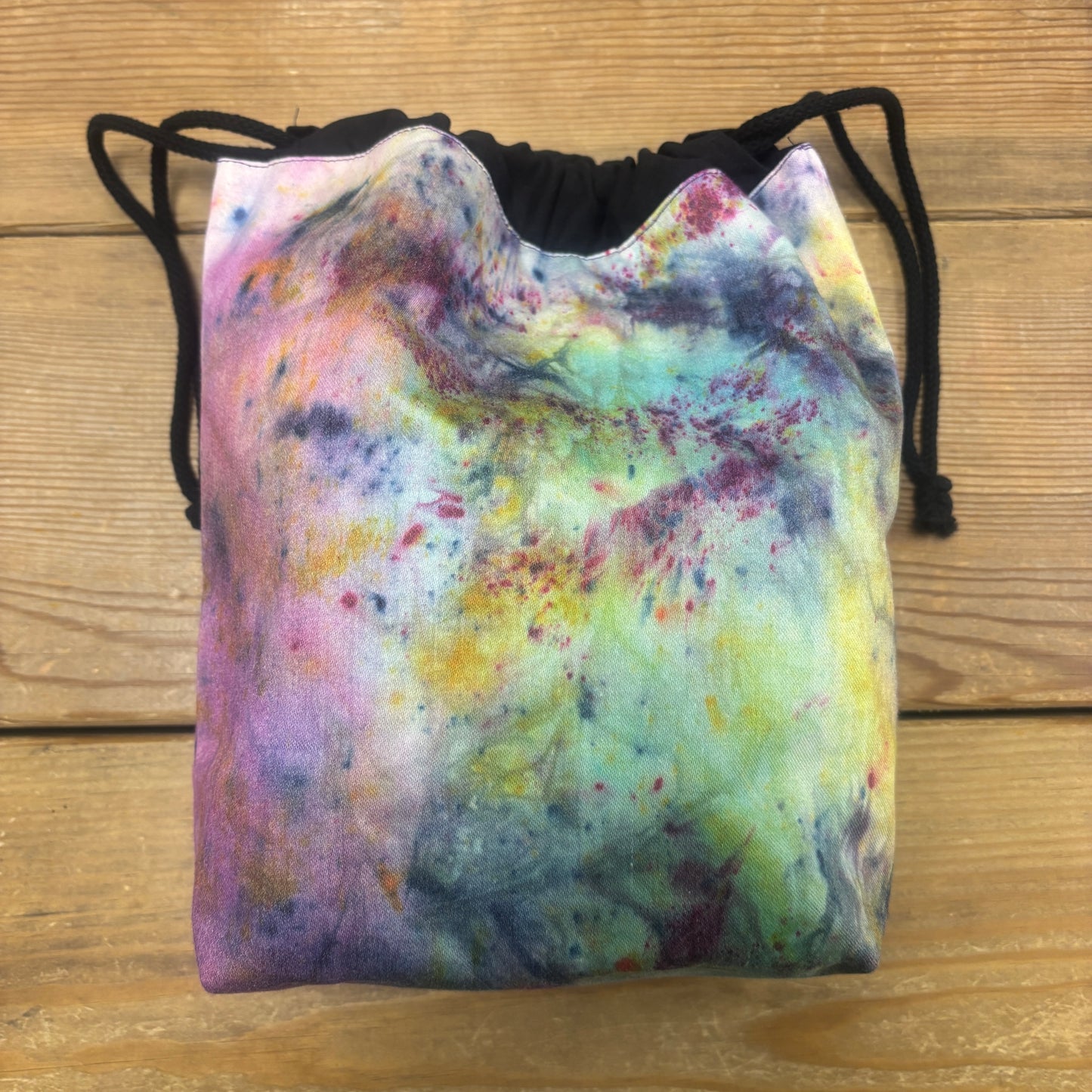 Hand Dyed Drawstring Project bag | Abercairn Yarns