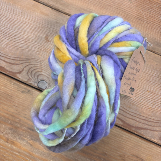 Handspun Hand-dyed Merino Thick n Thin Single 45m/194g