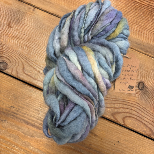 Handspun Hand-dyed Merino Thick n Thin Single 45m/182g