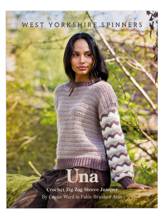 Una - Crochet Zig-Zag Sleeve Jumper