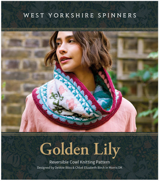 Golden Lily - Reversible Cowl Knitting Pattern