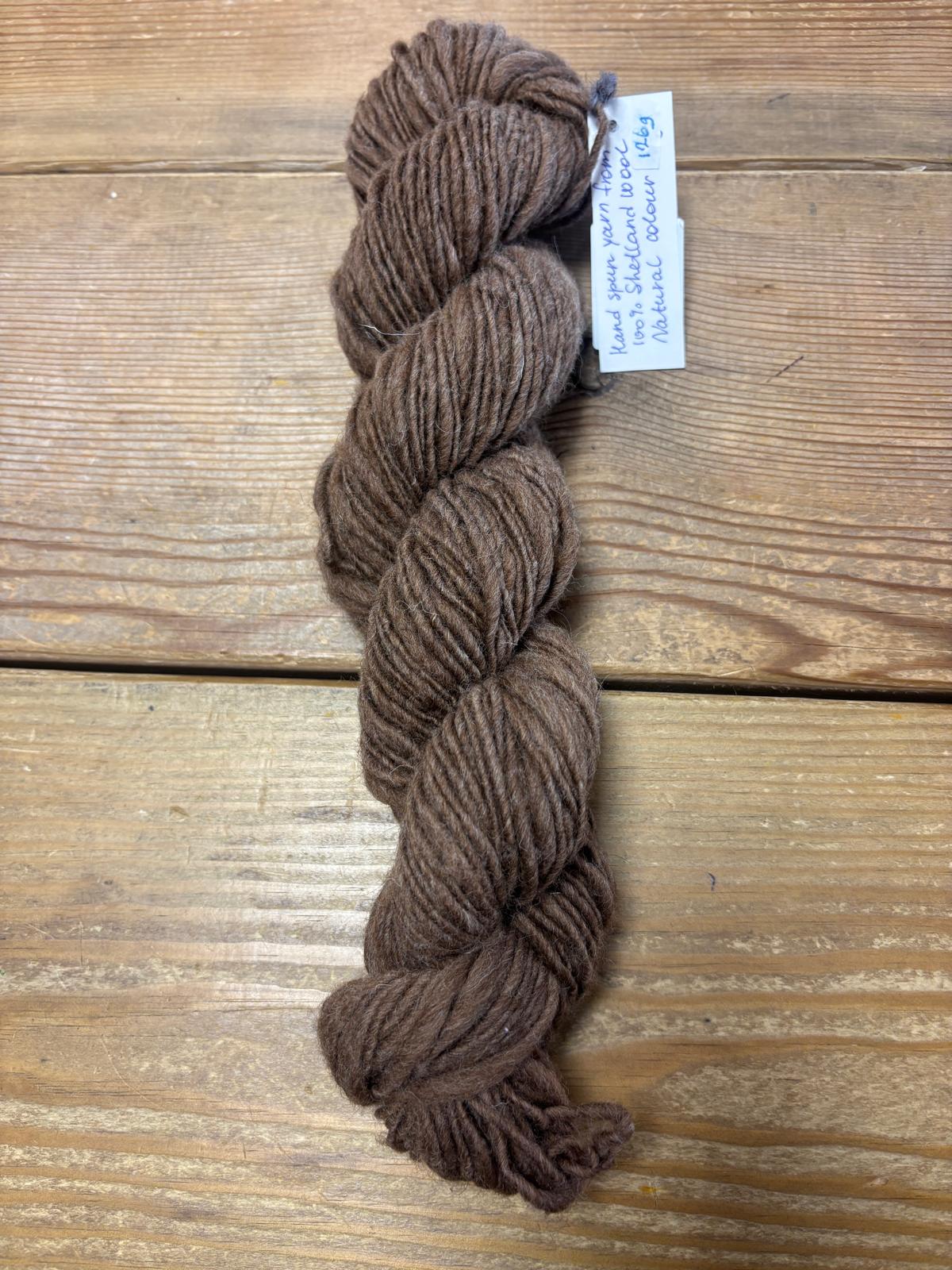 Shetland Moorit Handspun 126g
