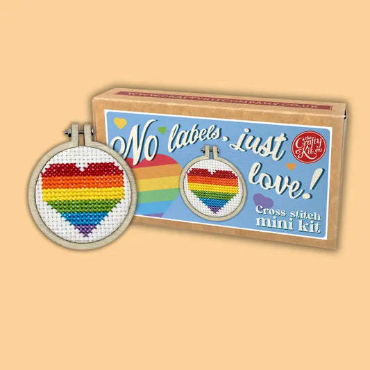 No Labels. Just Love! Cross Stitch Mini Kit (with keyring)