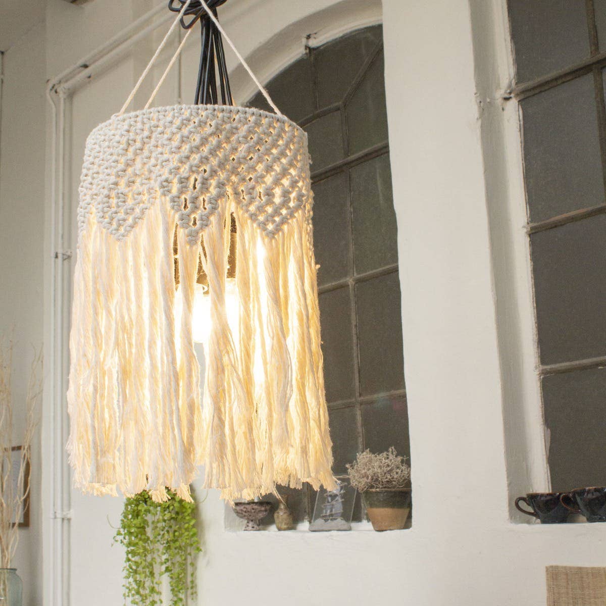 Hoooked - DIY Macramé Kit Borneo Lampshade