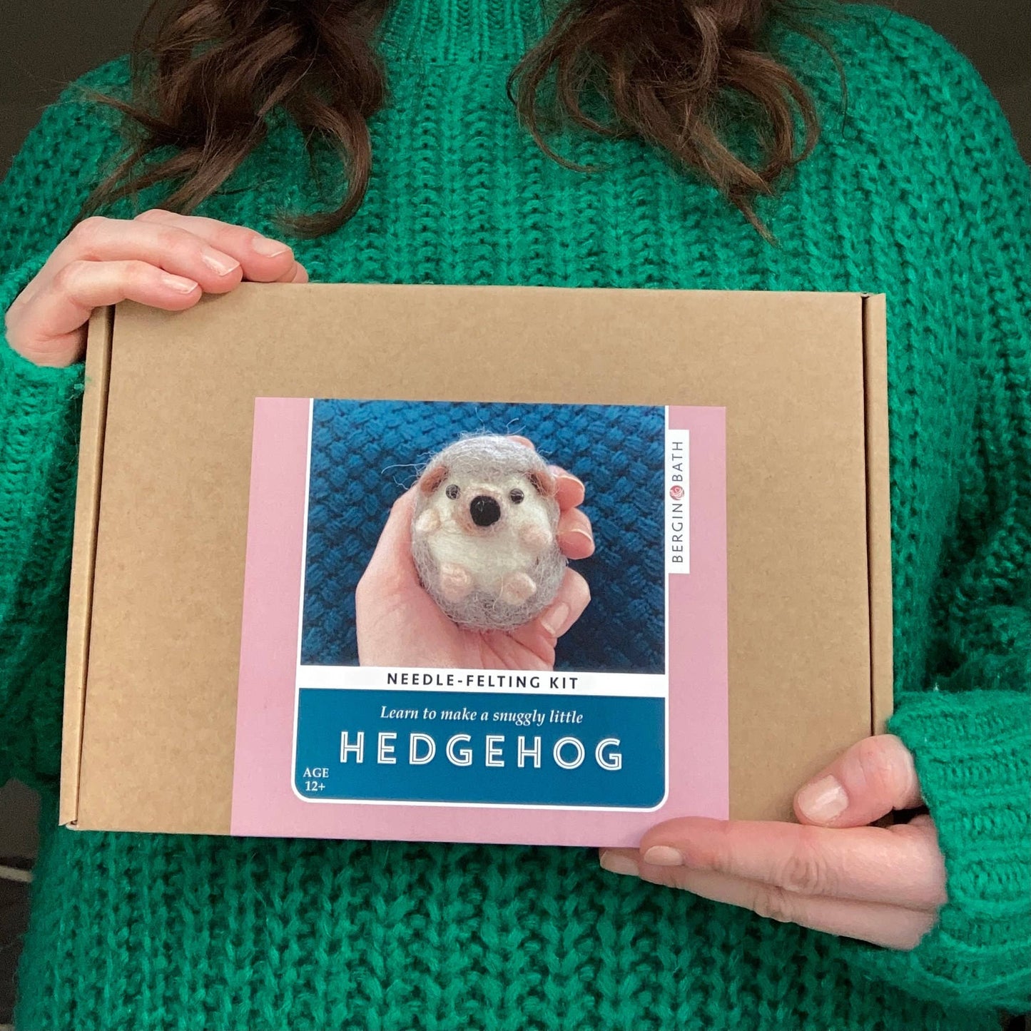 Needle Felting Kit, Hedgehog