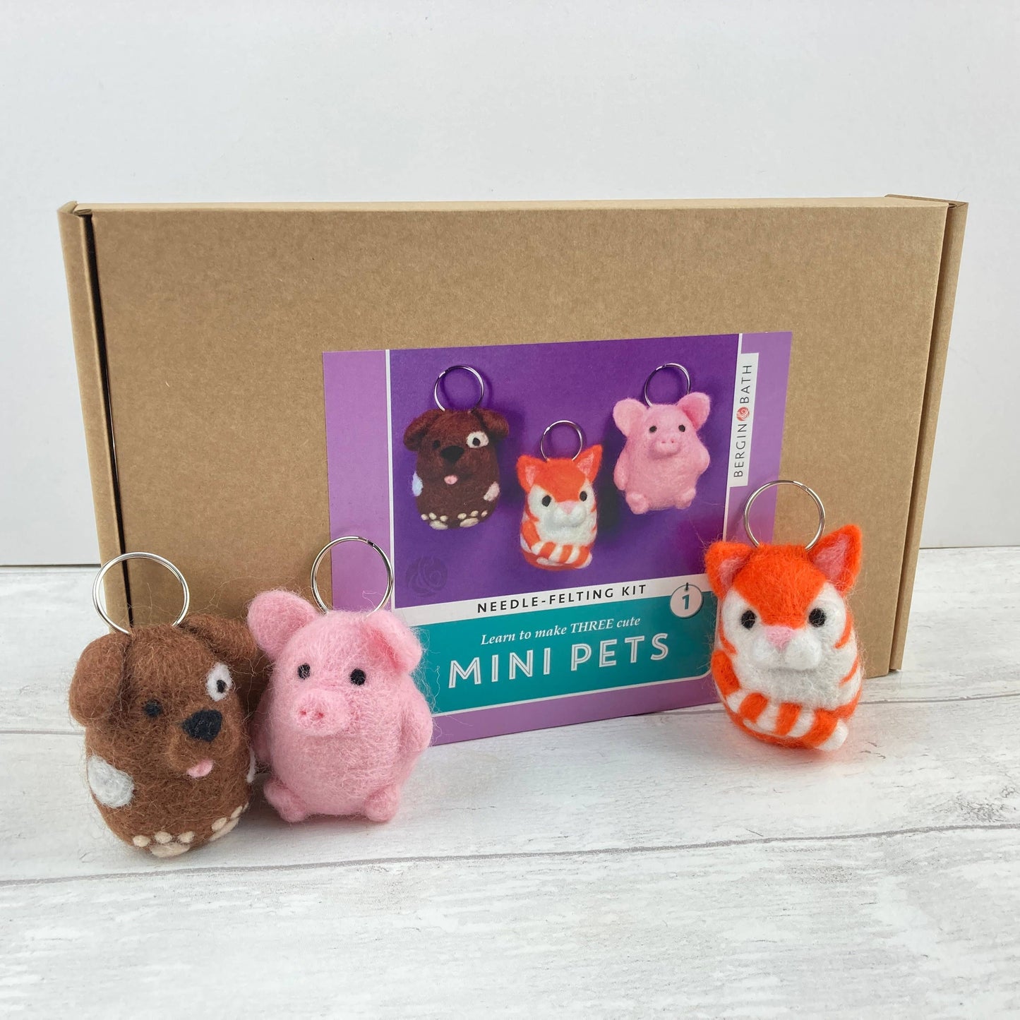 Needle Felting Kit, Mini Pets 1