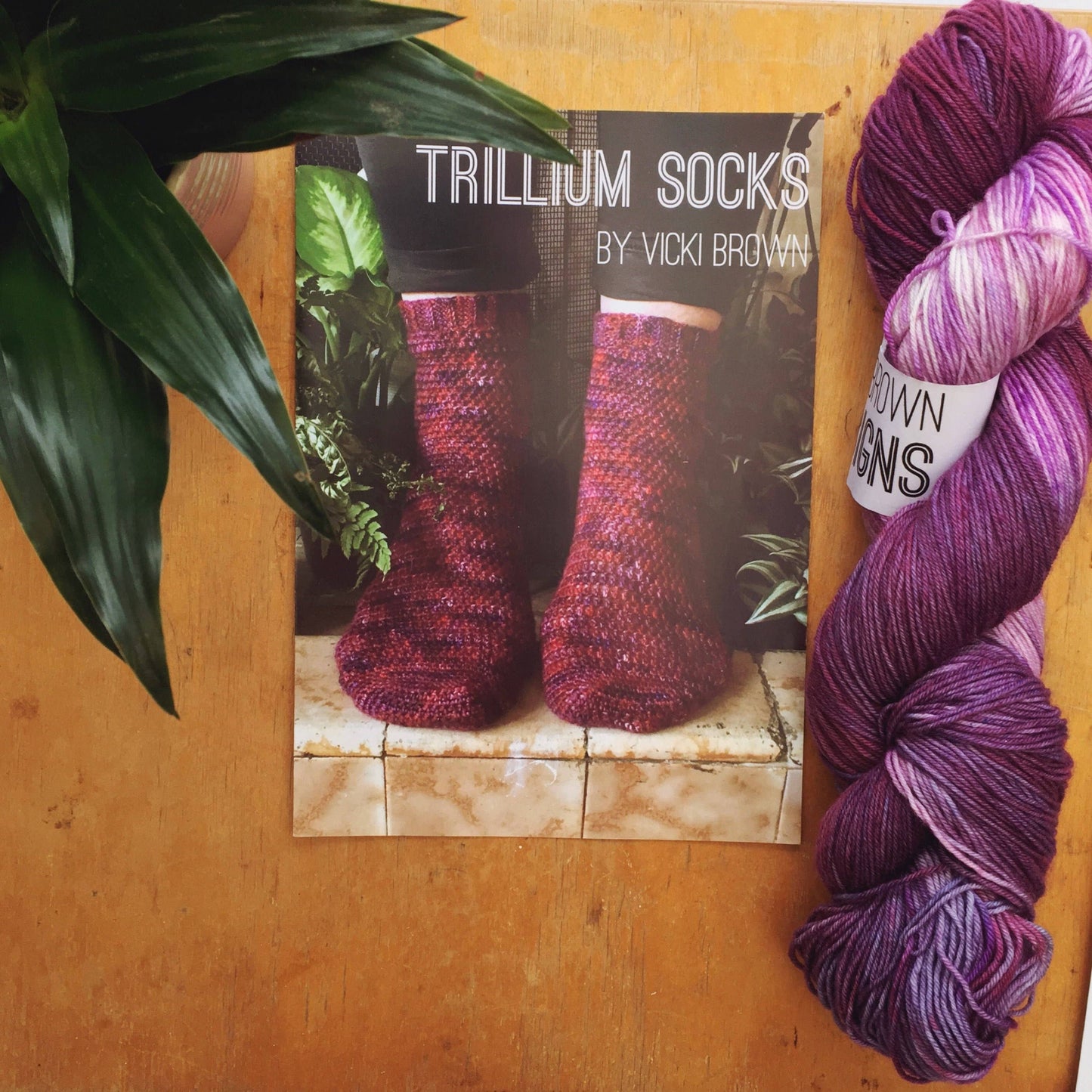 Crochet Pattern - Trillium Socks - PRINT