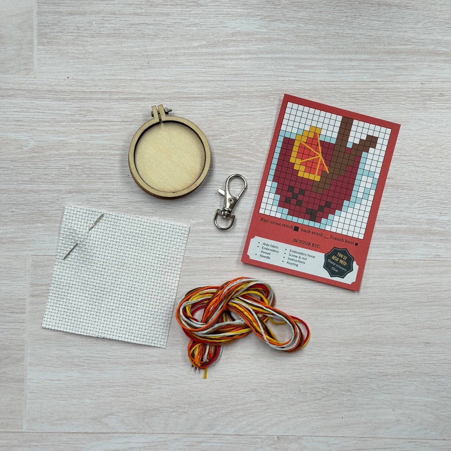 Mulled Wine Mini Matchbox Christmas Cross Stitch Kit