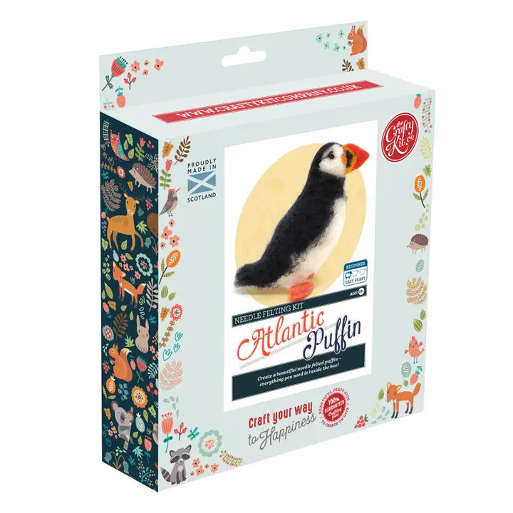 Atlantic Puffin Needle Felting Kit