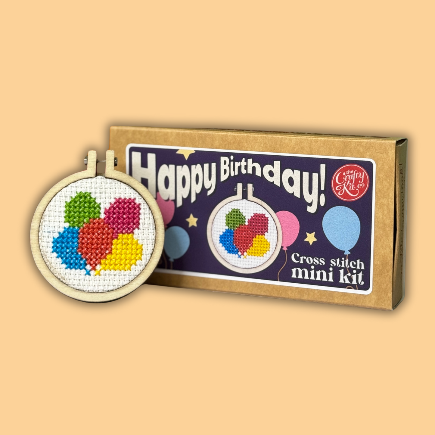 'Happy Birthday!' Mini Matchbox Cross Stitch Kit
