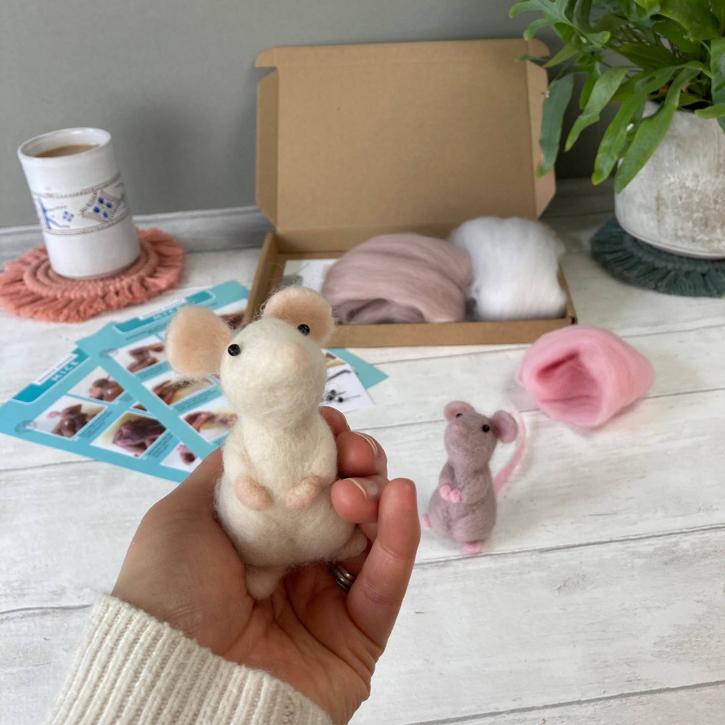 Needle Felting Kit, Mouse