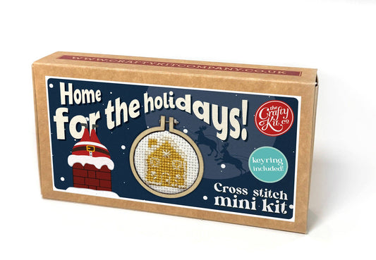 Gingerbread House Mini Matchbox Christmas Cross Stitch Kit