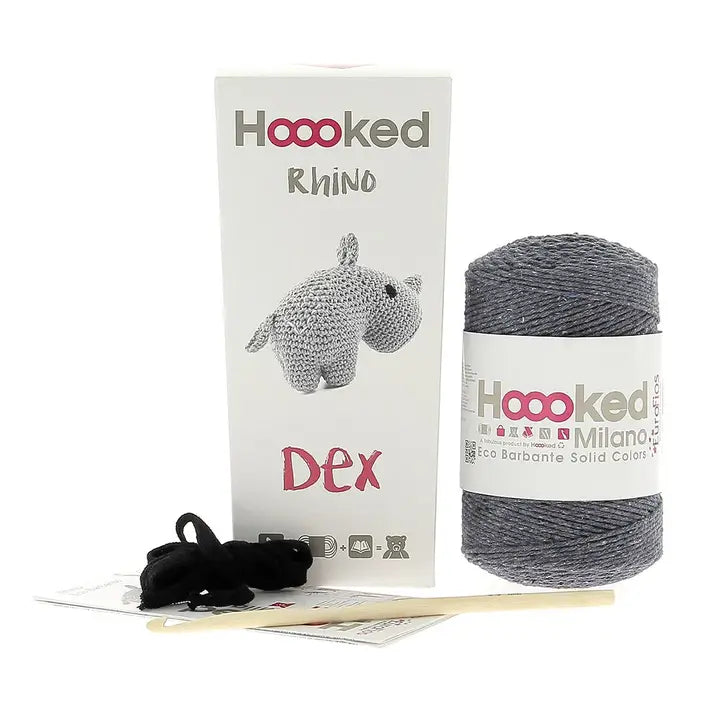Hoooked - DIY Crochet Kit Dex the Rhino