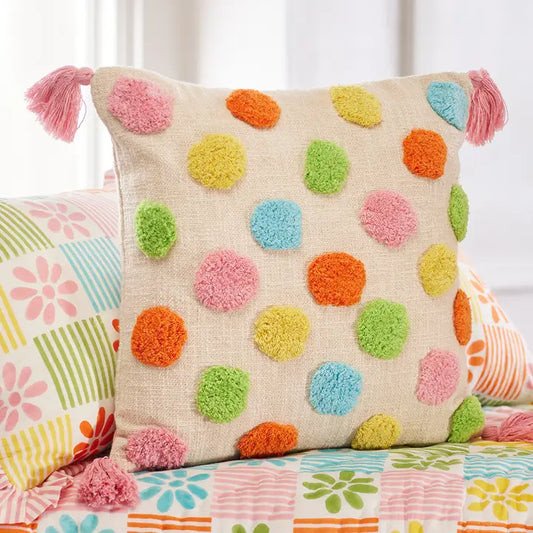 Tufted Dot Cushion Cover