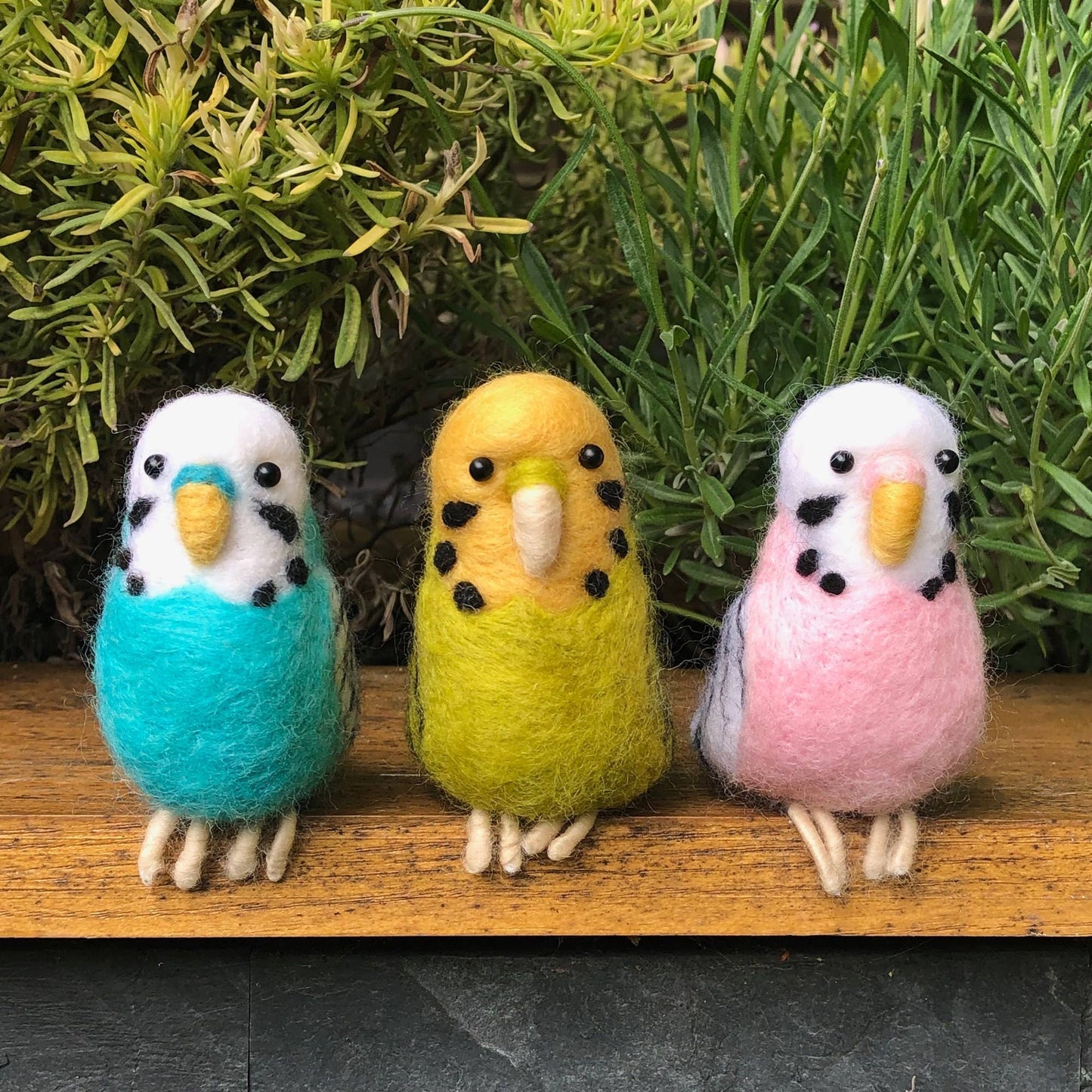 Needle Felting Kit, Blue Budgie