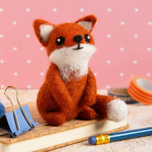 Fox Cub Mini Needle Felting Kit