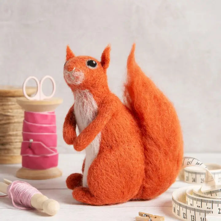 Red Squirrel Needle Felting Kit