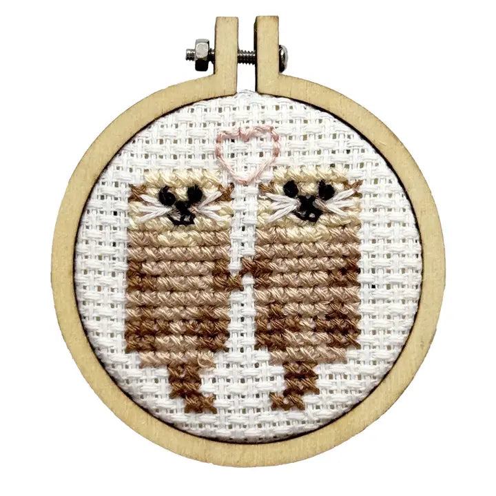 You're Otterly Amazing! Cross Stitch Mini Kit (with keyring)
