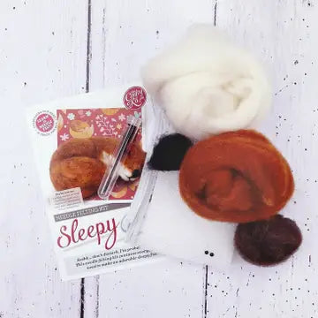Sleepy Fox Needle Felting Kit