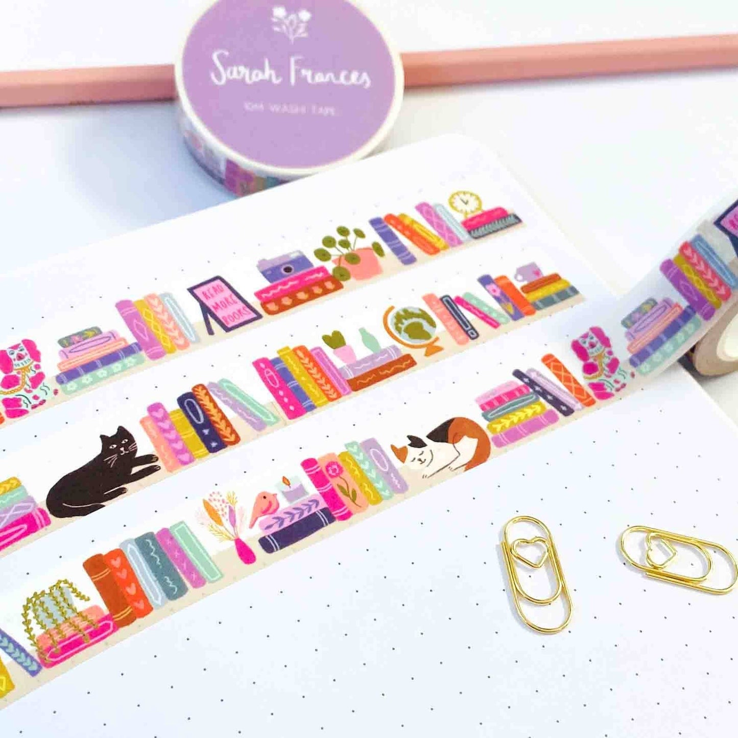 Bookshelf Washi Tape