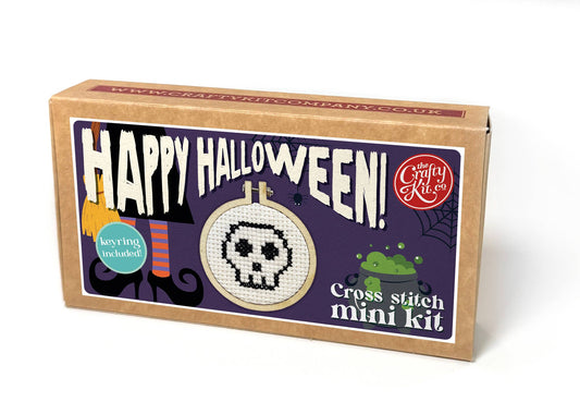 'Happy Halloween!' Mini Matchbox Cross Stitch Kit