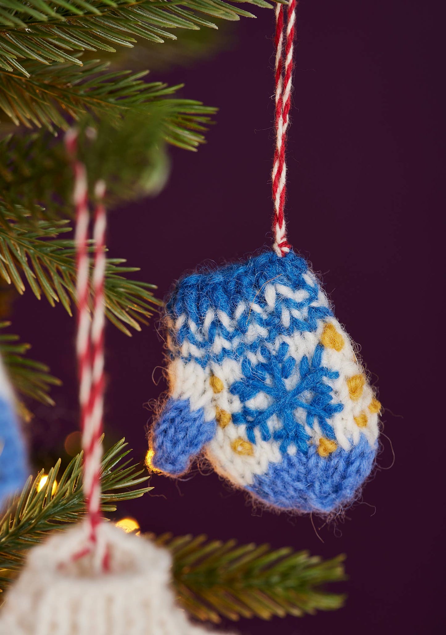 Set of 3 Knitted Winter Woolies Blue