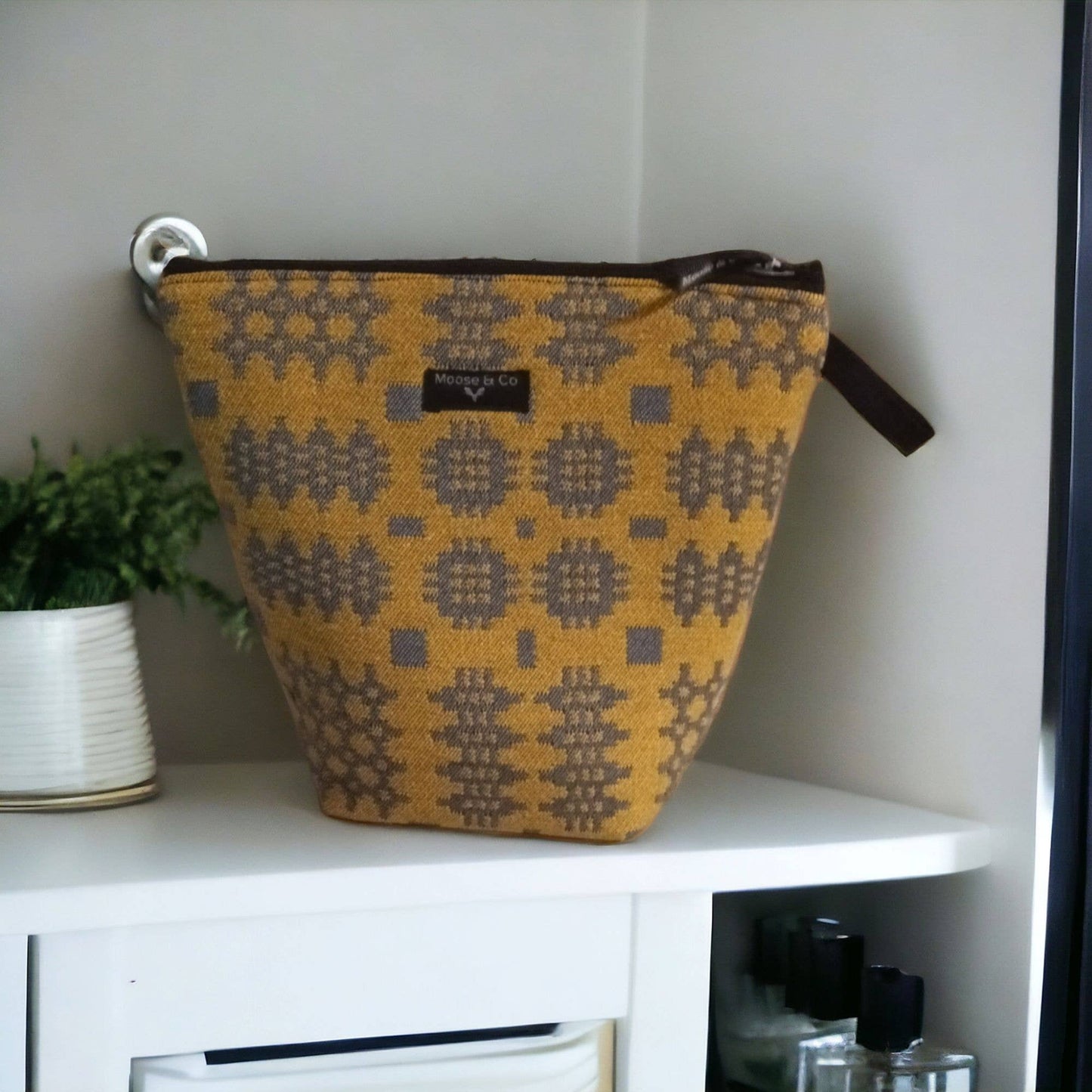 Welsh tapestry blanket design wash bags / make up bags
