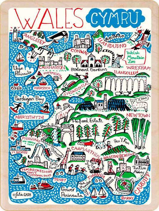 Wales Cymru - Eco-friendly card or magnet