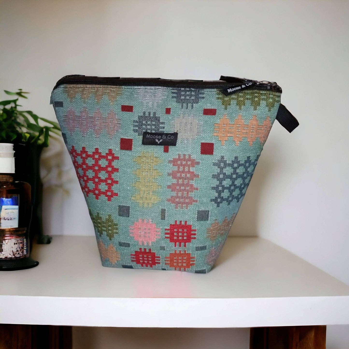 Welsh tapestry blanket design wash bags / make up bags