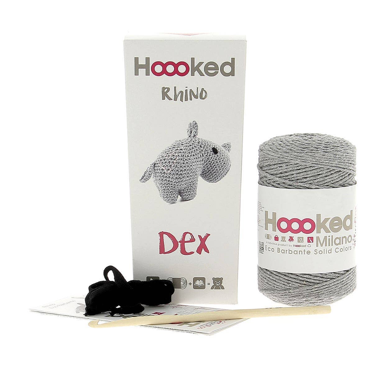 Hoooked - DIY Crochet Kit Dex the Rhino
