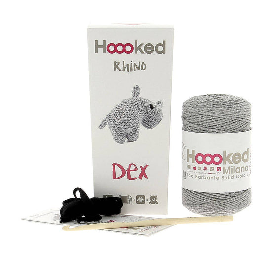 Hoooked - DIY Crochet Kit Dex the Rhino