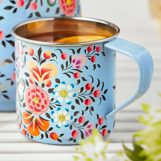 Ketaki Hand Painted Enamel Mug