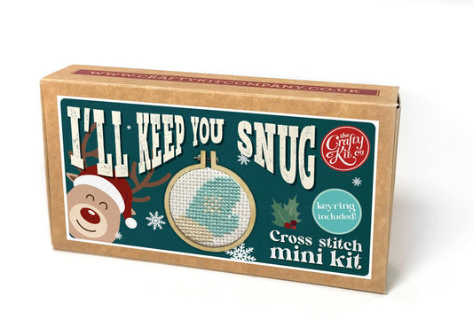 Mitten Mini Matchbox Christmas Cross Stitch Kit