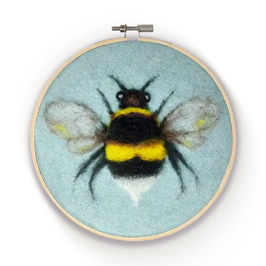 Bee in a Hoop Needle Felting Kit