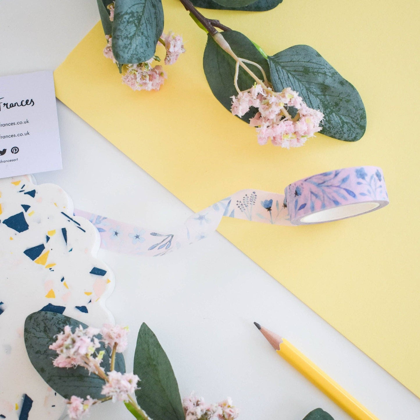 Blue Leaves Washi Tape