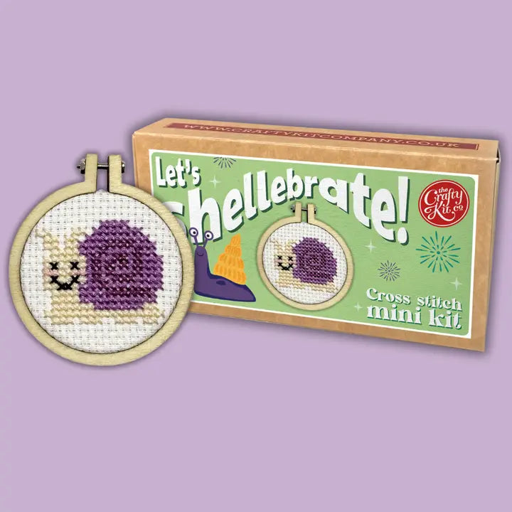 Let's Shellebrate Cross Stitch Mini Kit (with keyring)