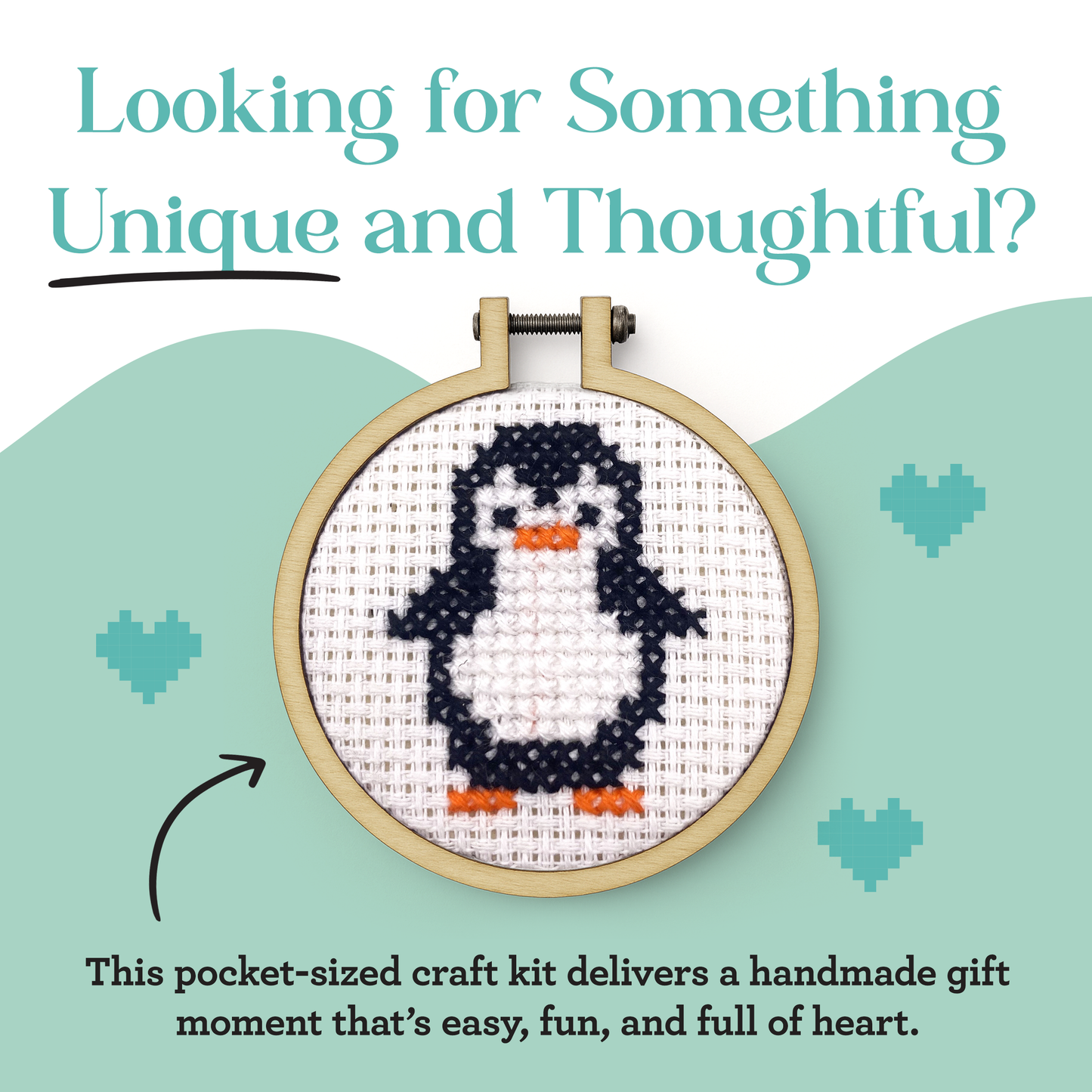 'You're Brrrilliant!' Mini Matchbox Cross Stitch Kit