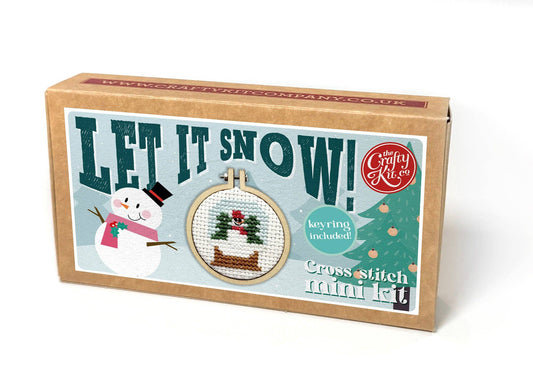 Snowglobe Mini Matchbox Christmas Cross Stitch Kit