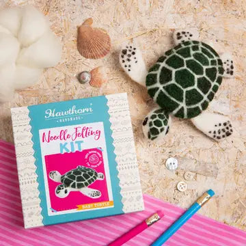 Baby Sea Turtle Mini Needle Felting Kit