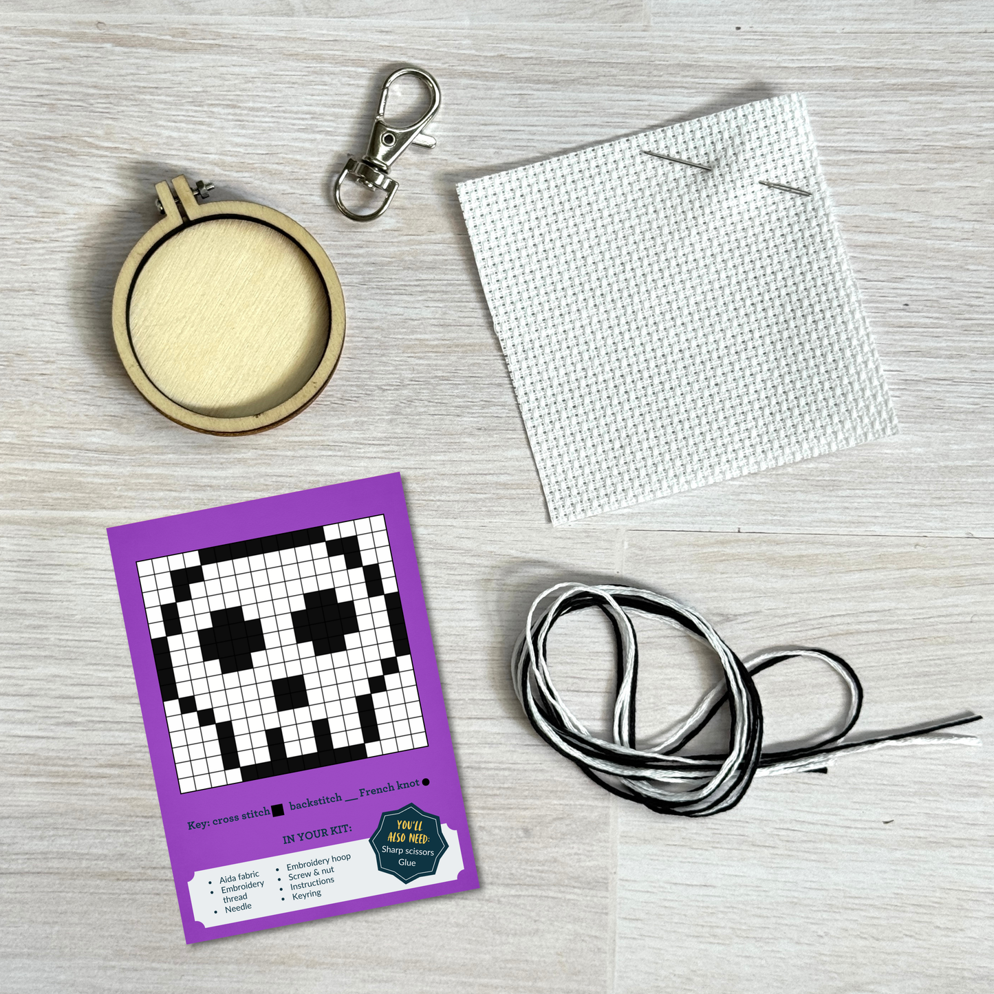 'Alas, Poor Yorick!' Mini Matchbox Cross Stitch Kit
