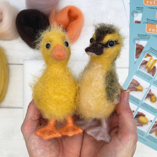 Needle Felting Kit, Fuzzy Ducks