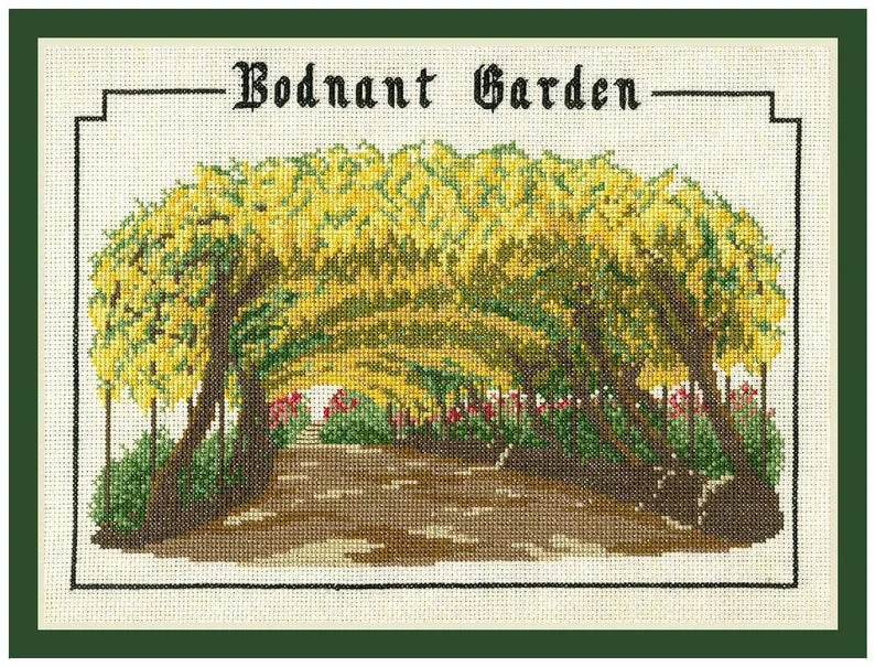 Bodnant Garden Counted Cross Stitch Kit