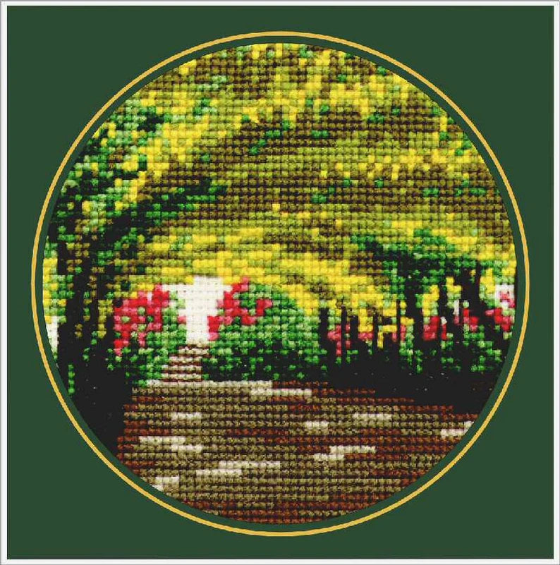 The Laburnum Arch - Bodnant (Mini) Counted Cross Stitch Kit