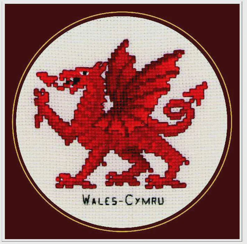 Welsh Dragon (Mini) Counted Cross Stitch Kit