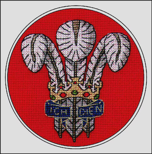 Prince of Wales Feathers (Mini) Counted Cross Stitch Kit
