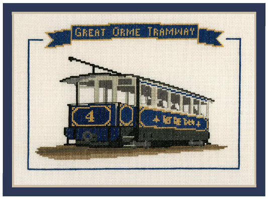 Great Orme Tramway Counted Cross Stitch Kit